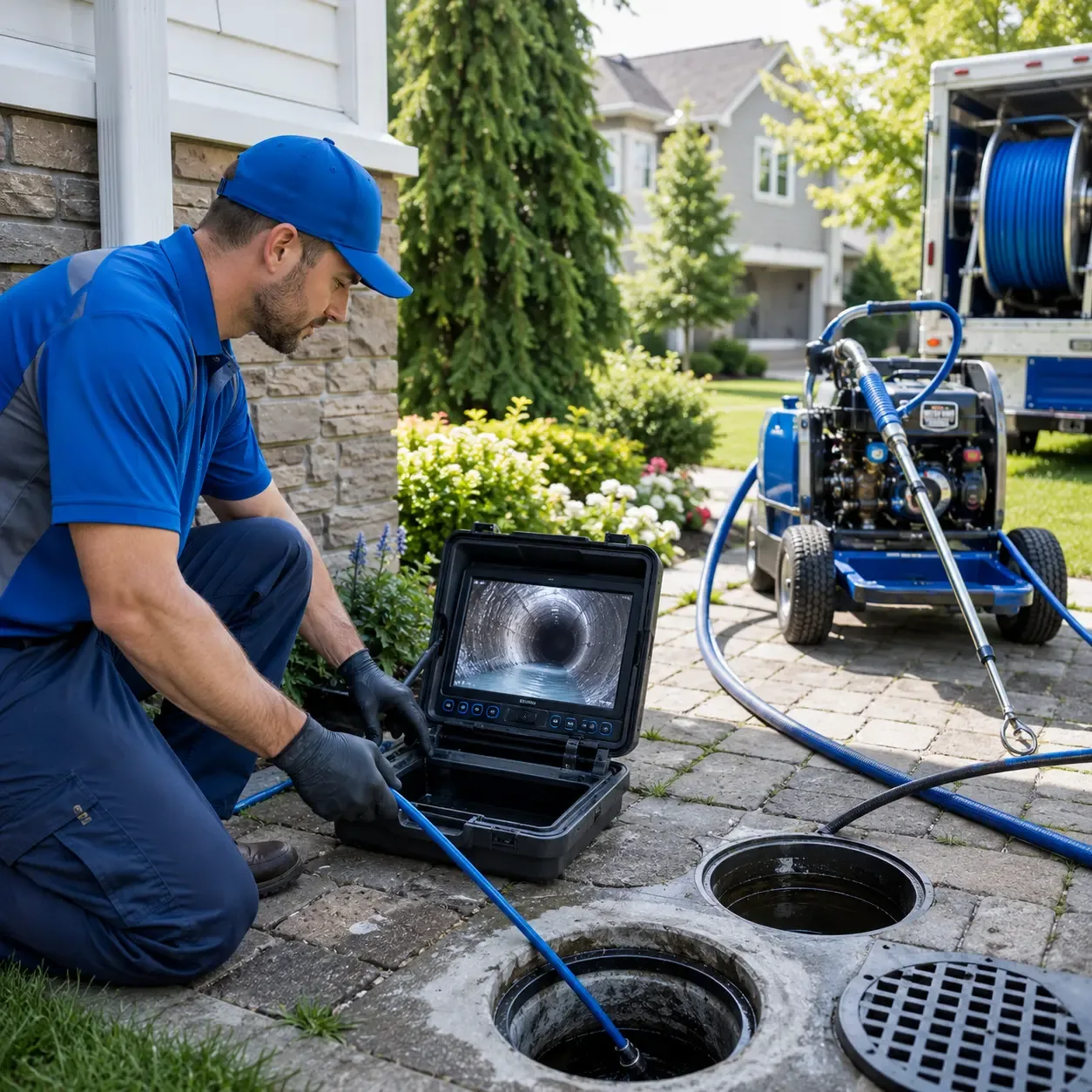 Outdoor drain cleaning professionals serving Vintondale, PA