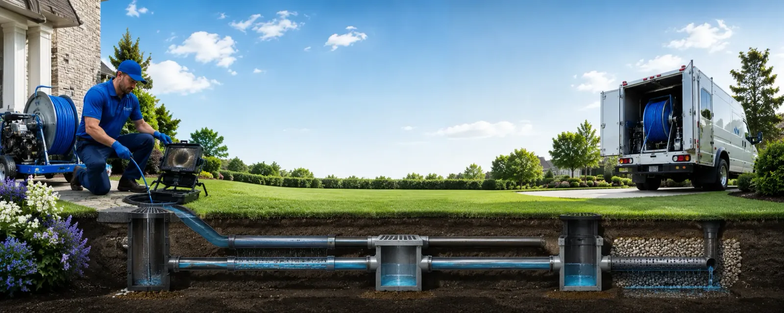 Outdoor drain cleaning information for Vintondale, PA
